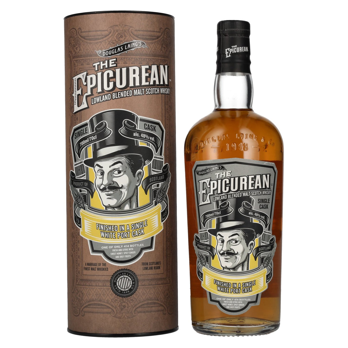 Douglas Laing THE EPICUREAN White Port Cask Finish Limited Edition 48% Vol. 0,7l in gift box