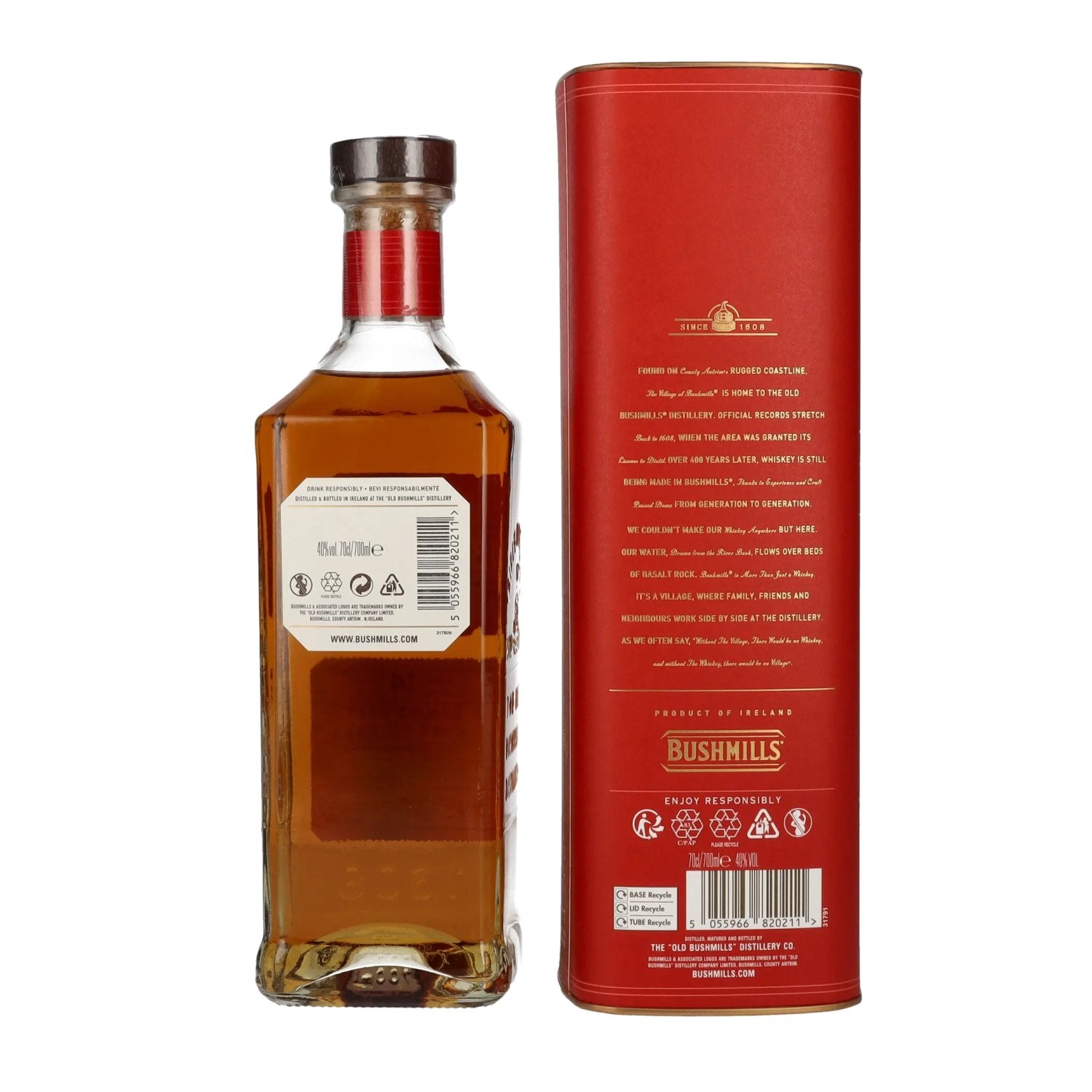 Bushmills 14 Years Old Single Malt Irish Whiskey MALAGA CASK Finish 40% Vol. 0,7l in gift box