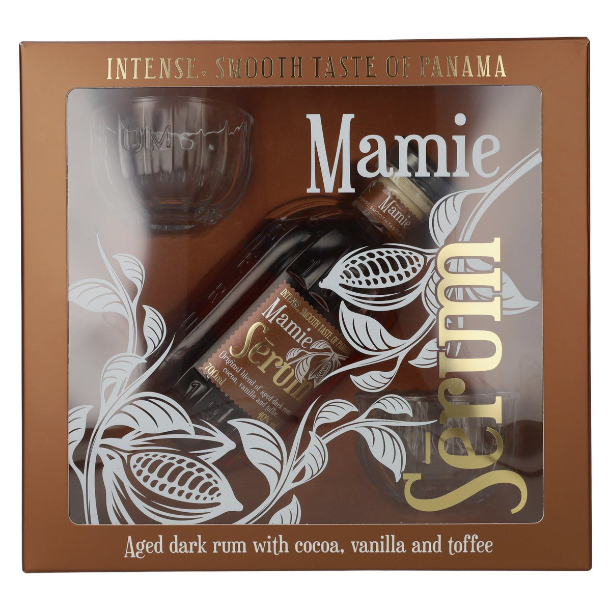 SeRum Mamie 40 % vol., 0,7 l, dans un coffret cadeau avec 2 verres