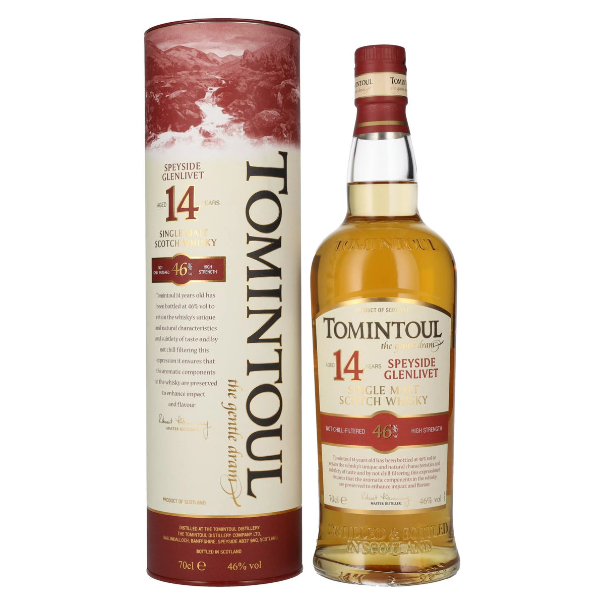 Tomintoul 14 Years Old Single Malt Scotch Whisky 46% Vol. 0,7l en boîte cadeau