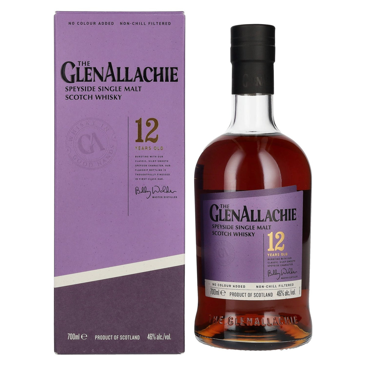 The GlenAllachie 12 Years Old Speyside Single Malt 46% Vol. 0,7l en boîte cadeau