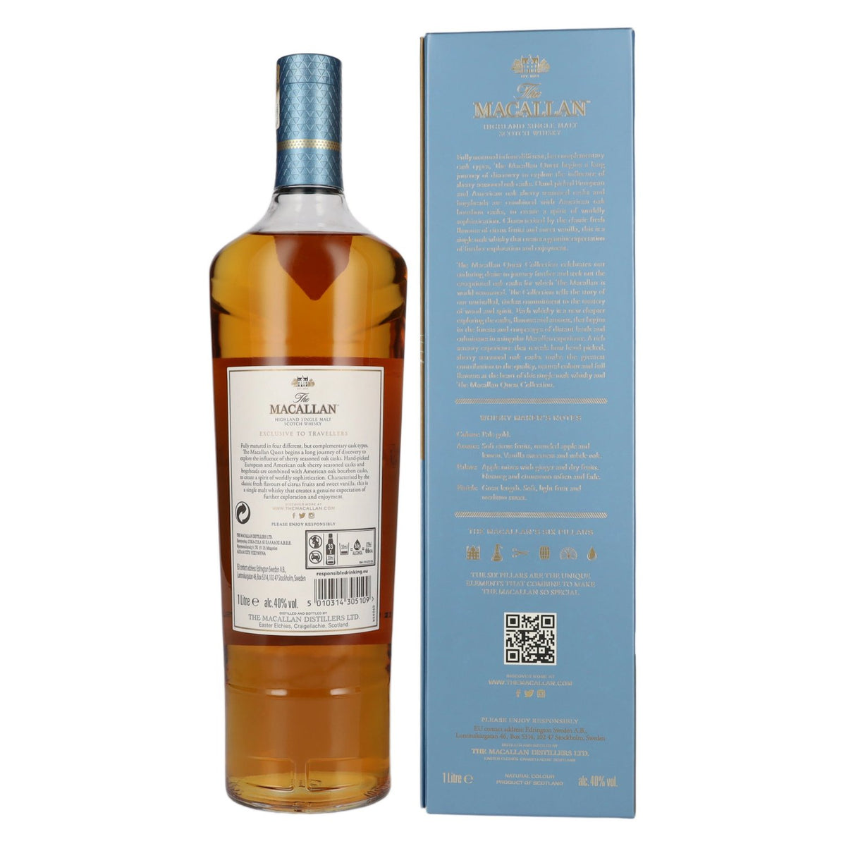 The Macallan QUEST Highland Single Malt 40% Vol. 1l in gift box