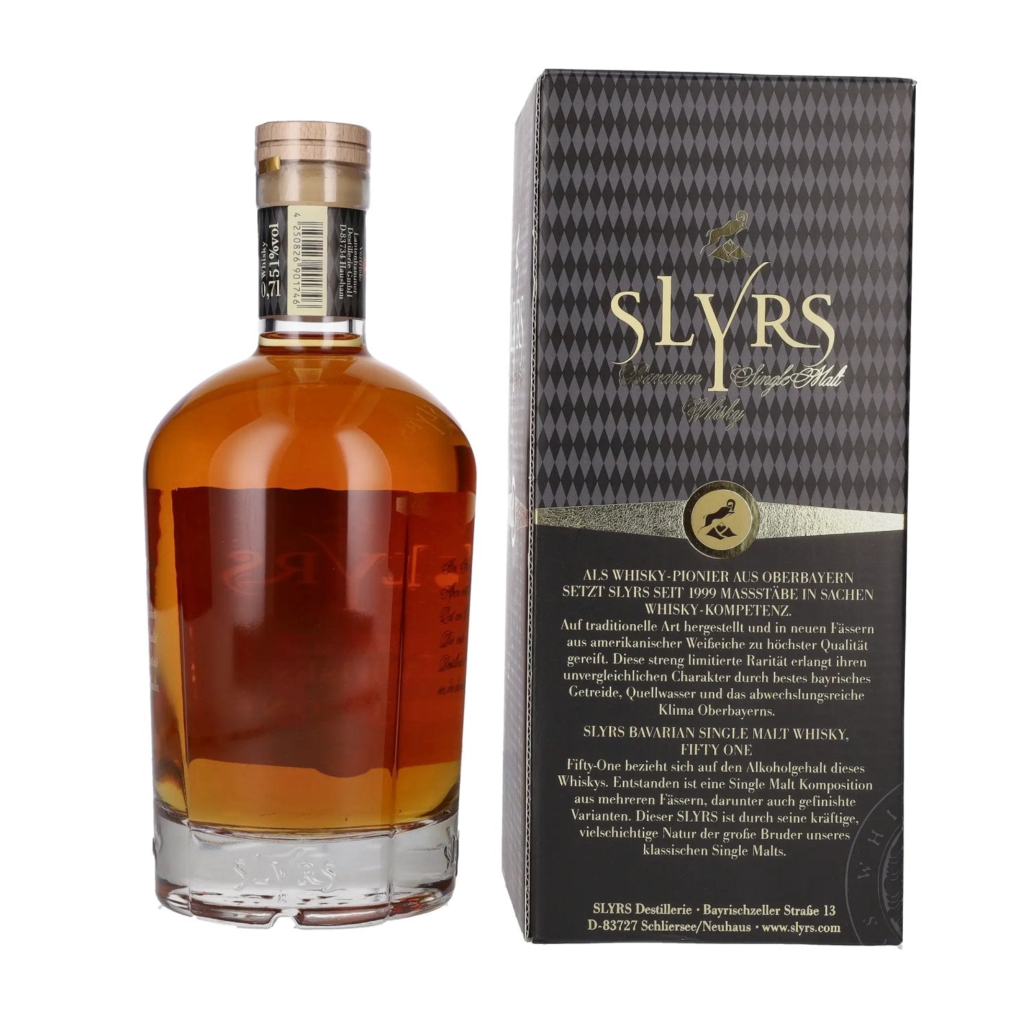 Slyrs FIFTY ONE Single Malt Whisky 51% Vol. 0,7l in Geschenkbox