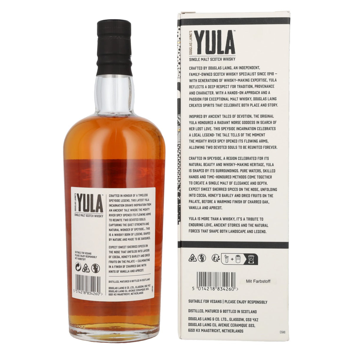 Douglas Laing YULA Speyside Single Malt Scotch Whisky 40% ABV, 0.7 litres, in a gift box