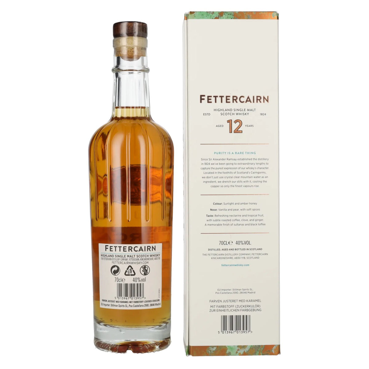 Fettercairn Whisky 12 Years Old Highland Single Malt Scotch Whisky 40% Vol. 0,7l in gift box