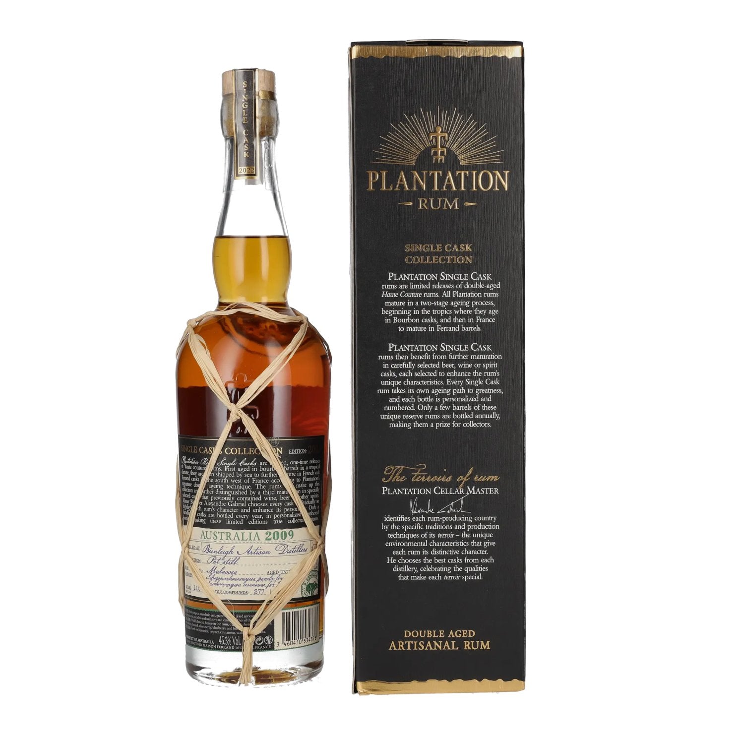 Plantation Rum AUSTRALIA Single Cask Sherry Palo Cortado Finish 2009 45,3% vol. 0,7l en boîte cadeau