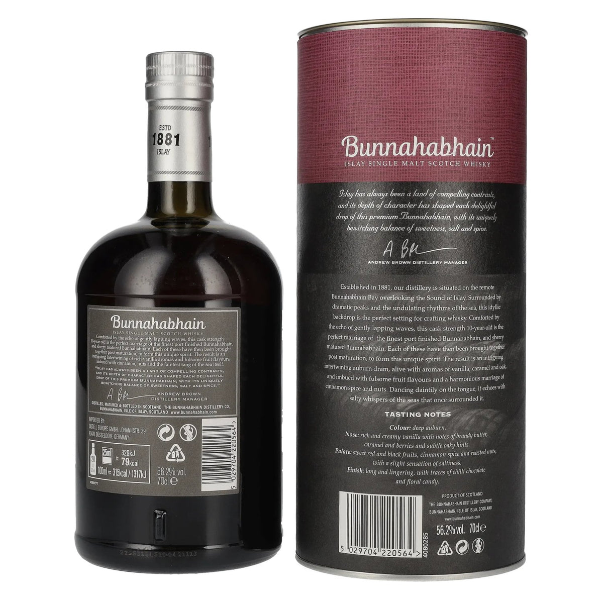 Bunnahabhain AONADH Islay Single Malt Limited Release No. 9 56,2% Vol. 0,7l in gift box