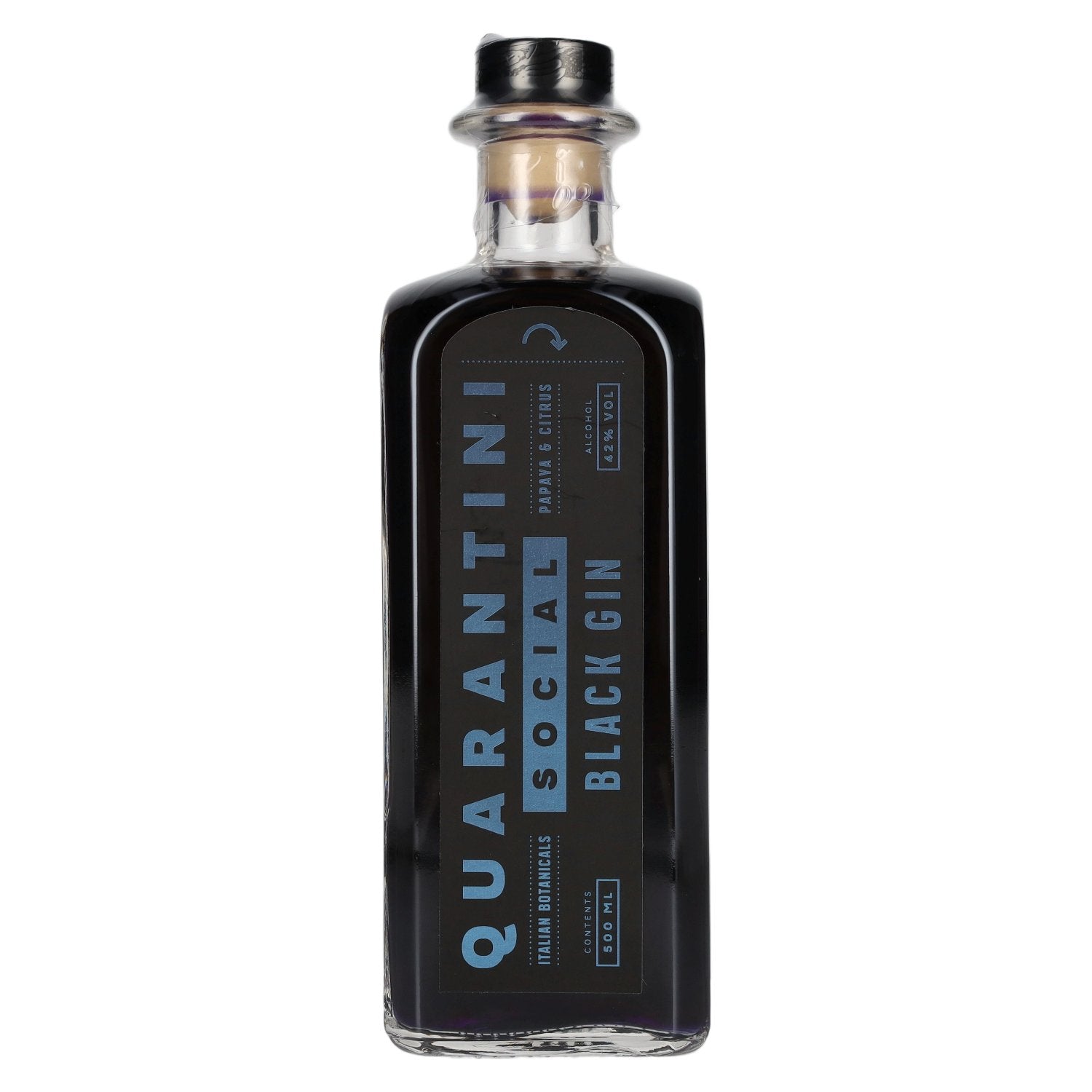 Quarantini Social Black Gin 42% Vol. 0,5l