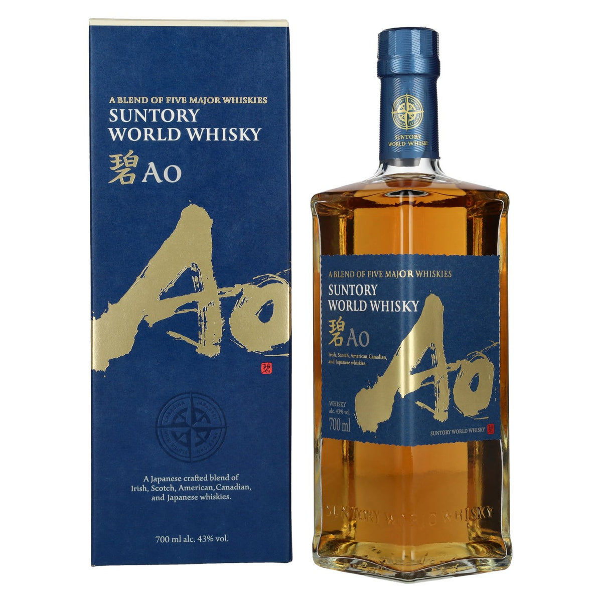 Suntory AO World Blend Whisky 43% vol. 0,7l en boîte cadeau