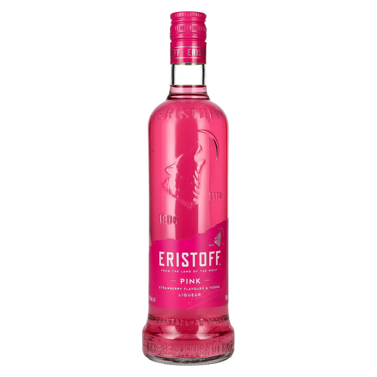 Eristoff Pinkster Strawberry Flavours &amp; Vodka Liqueur 18% Vol. 0,7l