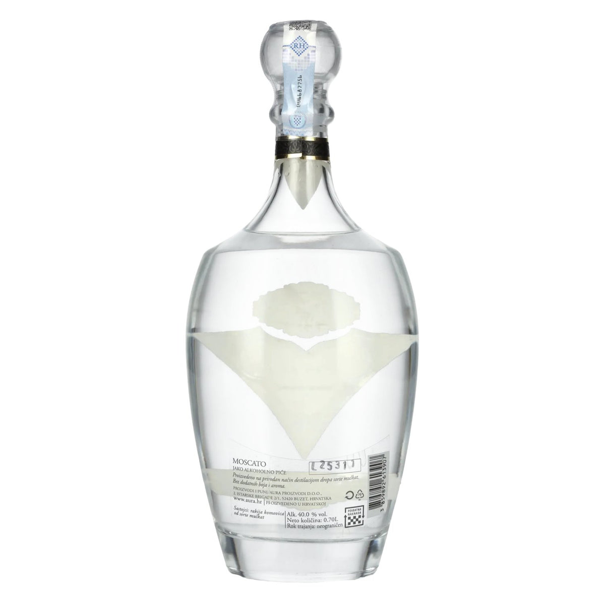 Aura Grappa Moscato 40% vol. 0,7l