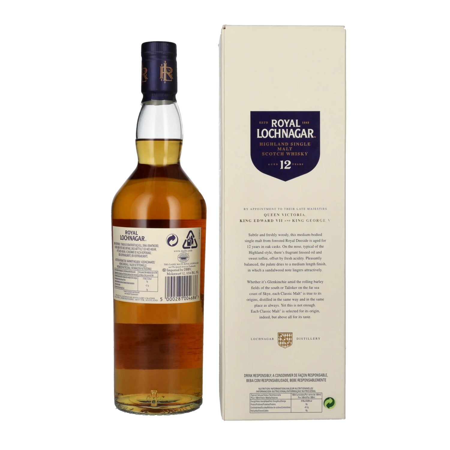 Royal Lochnagar 12 Years Old Highland Single Malt 40% Vol. 0,7l in Geschenkbox