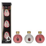 Pink Royal Dry Gin &amp; Pink 47 London Dry Gin Christmas Baubles 42,3% vol. 3x0,05l en coffret cadeau