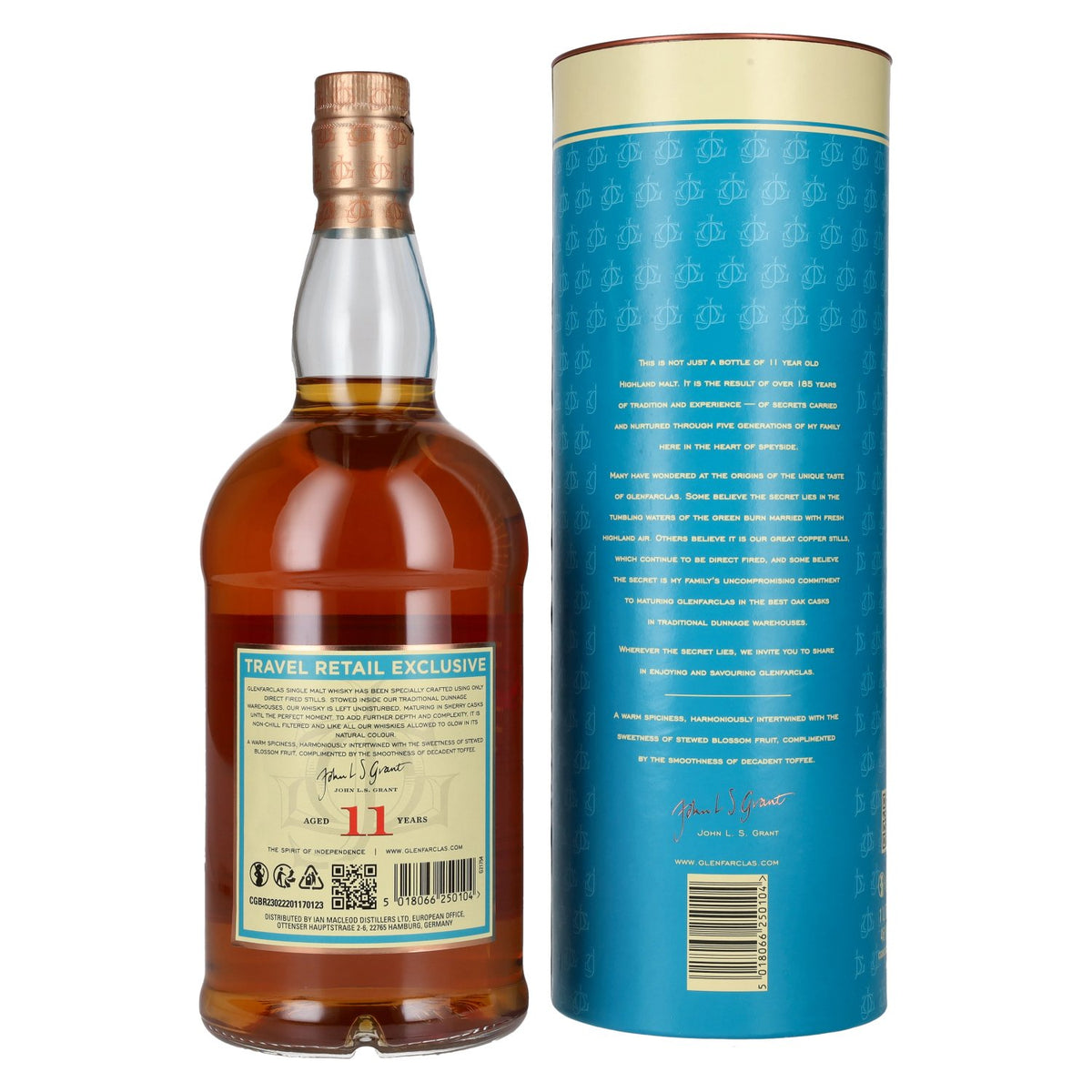 Glenfarclas 11 Years Old Highland Single Malt Scotch Whisky 46% Vol. 1l en coffret cadeau