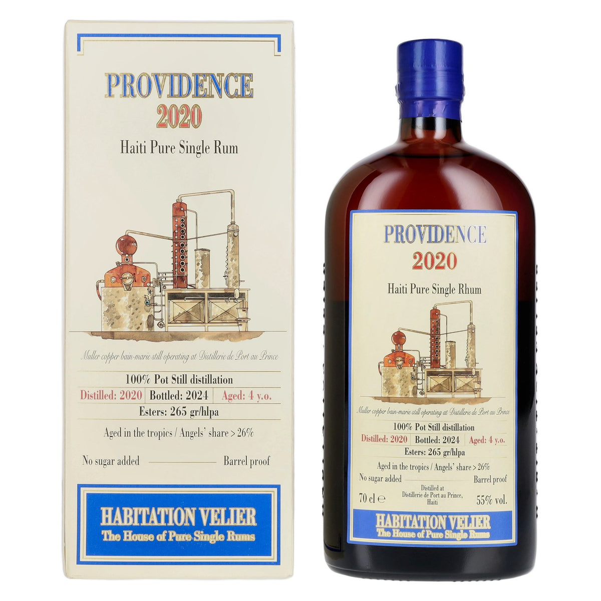 Habitation Velier PROVIDENCE Haiti Pure Single Rum 2020 55% Vol. 0,7l in Geschenkbox