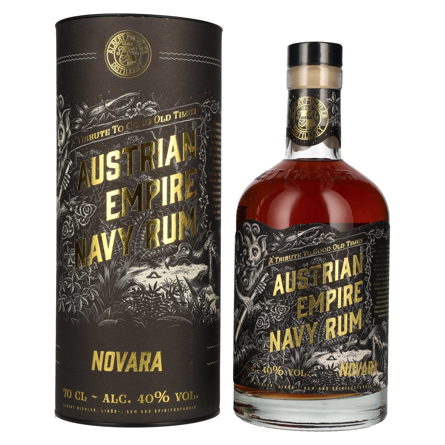 Austrian Empire Navy Rum NOVARA 40% vol. 0,7l en boîte cadeau