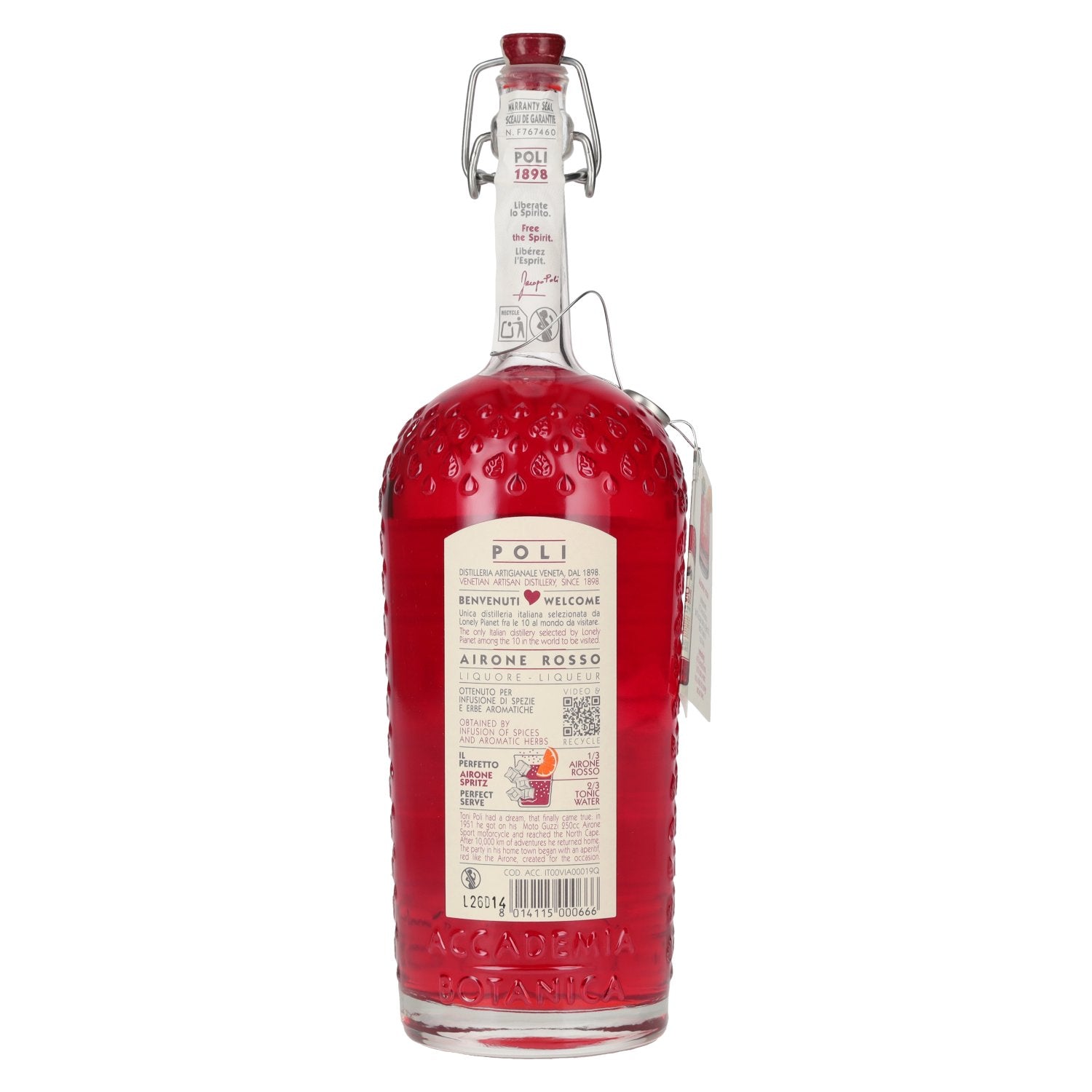 Poli Airone Rosso Aperitivo Veneto 17% ABV 0.7l