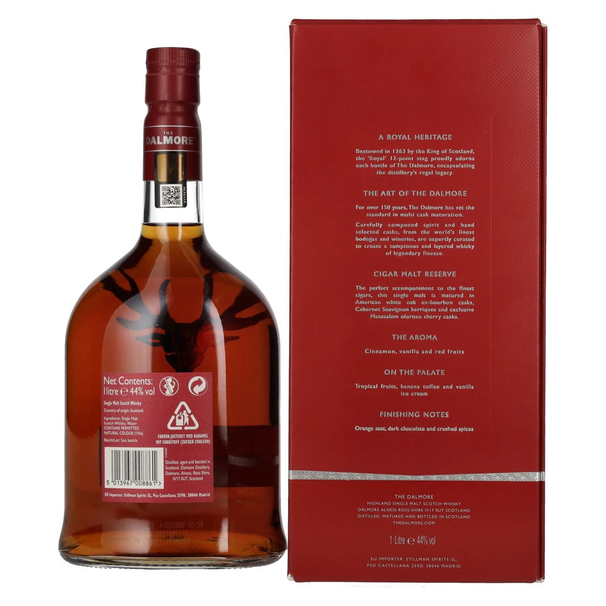 The Dalmore CIGAR MALT Reserve Highland Single Malt Scotch Whisky 44% Vol. 1l in gift box
