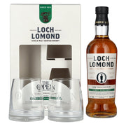 Loch Lomond THE OPEN SPECIAL EDITION 153th Royal Portrush Chianti Wine 2025 46% Vol. 0,7l en coffret cadeau avec 2 verres
