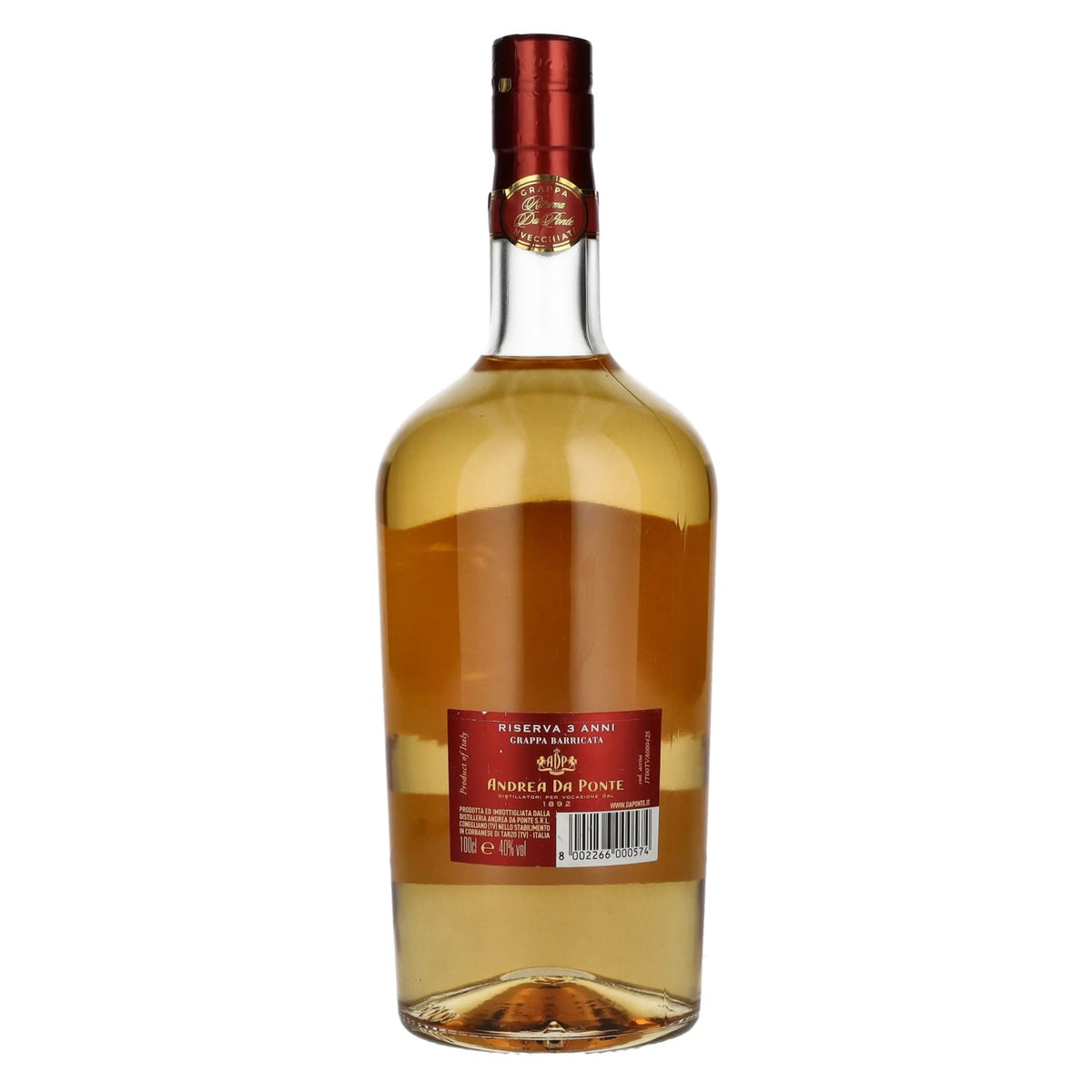Andrea Da Ponte Grappa Riserva 3 Years Old 40% vol. 1 litre