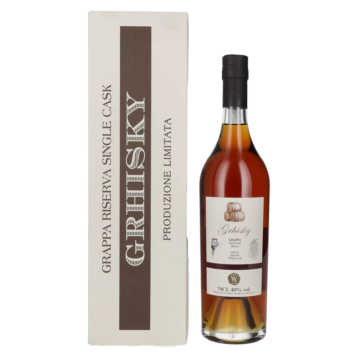 Silver Seal Grappa Riserva Single Speyside Whisky Cask 2023 40% vol. 0,7l en boîte cadeau
