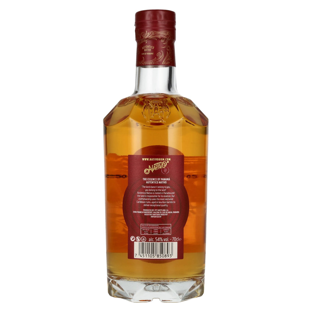 Auténtico Nativo Overproof Rum 54% Vol. 0,7l