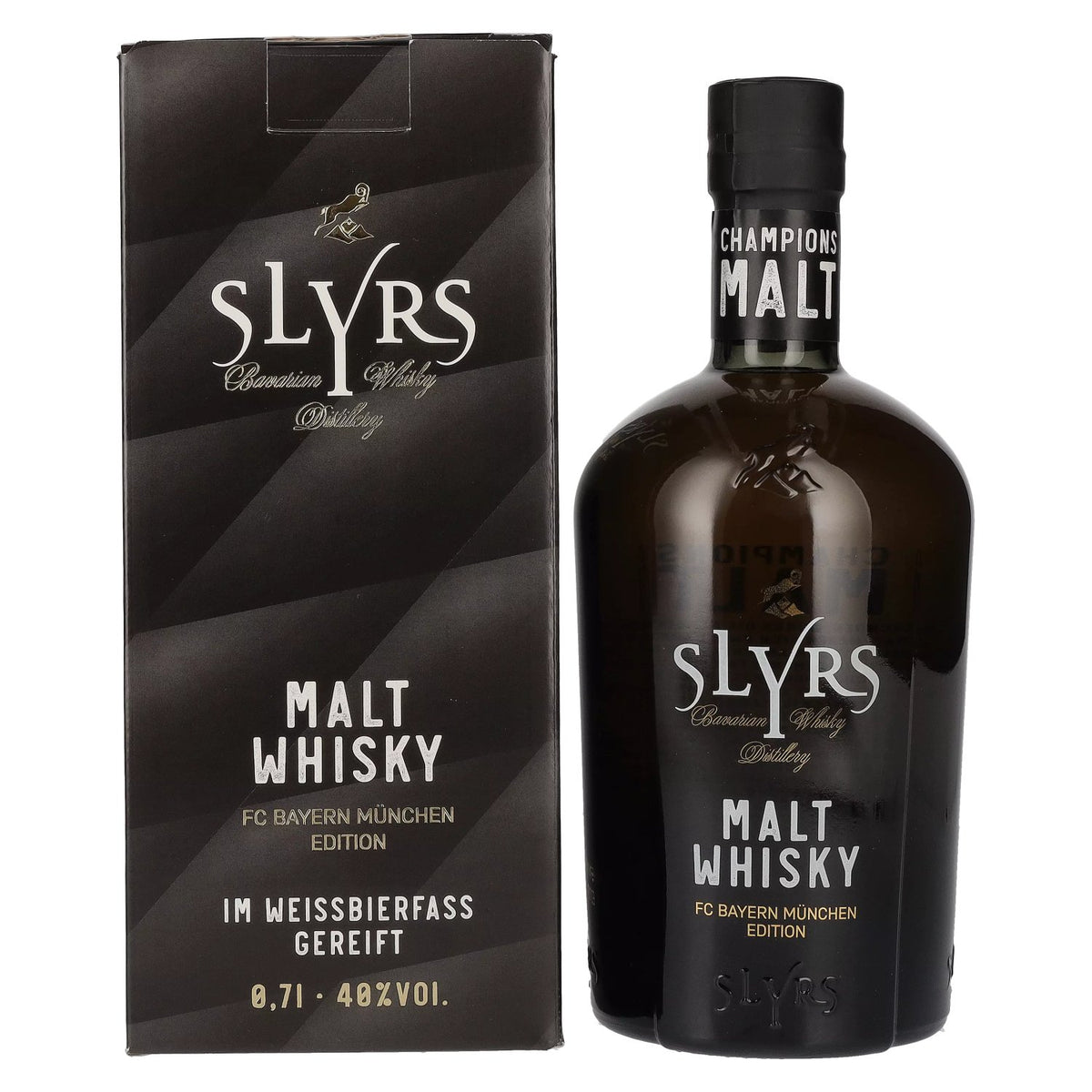 Slyrs FC Bayern Munich Champions Malt Whisky 40% Vol. 0,7l in gift box