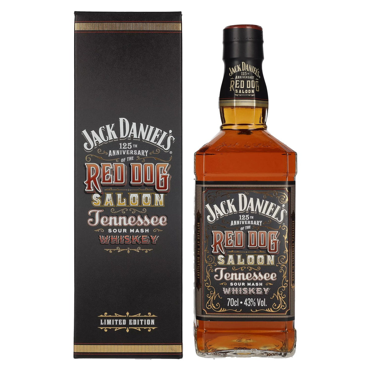 Jack Daniel's RED DOG SALOON Tennessee Whiskey 43% vol. 0,7l en boîte cadeau