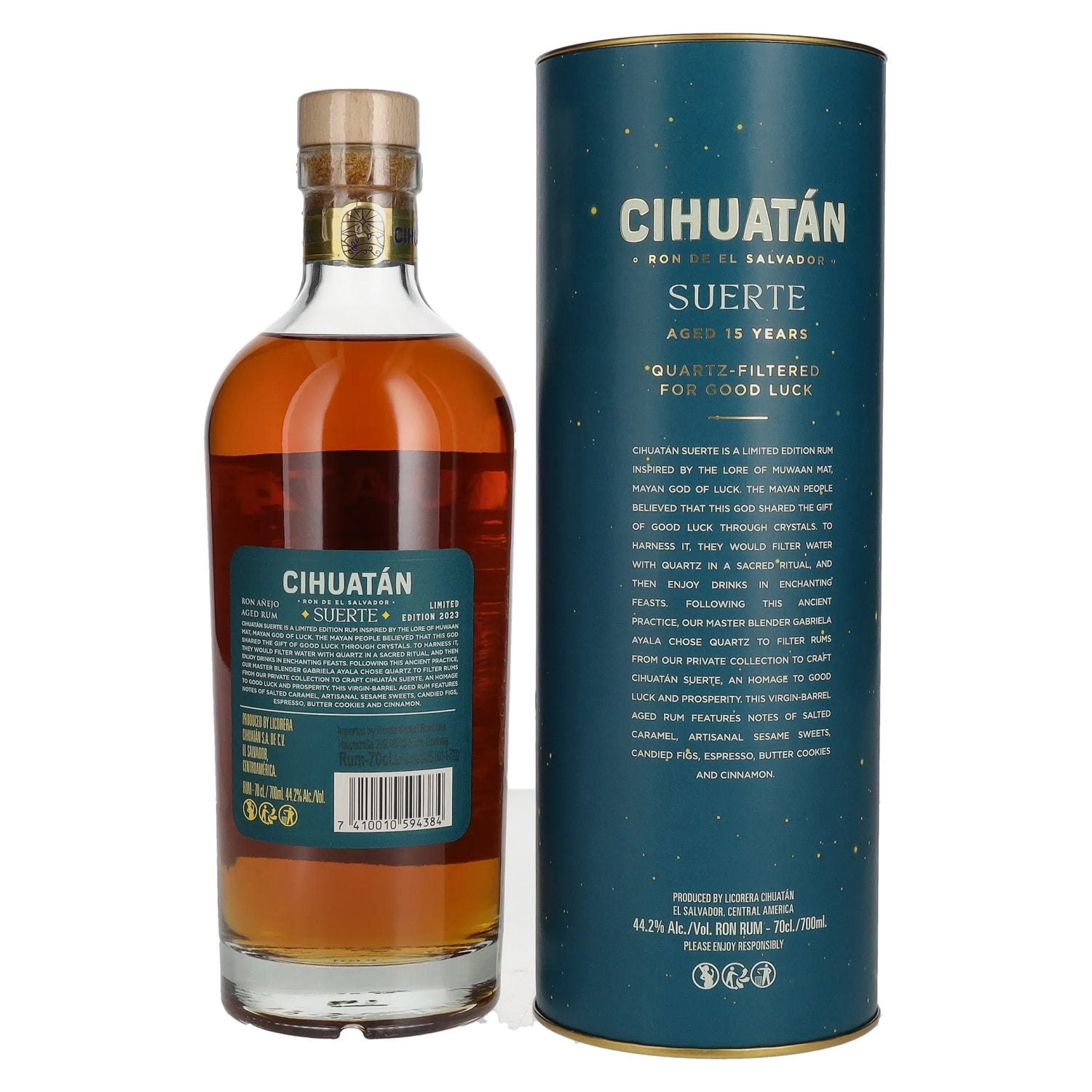 Cihuatán SUERTE Rum El Salvador Limited Edition 2023 44,2% Vol. 0,7l in Geschenkbox