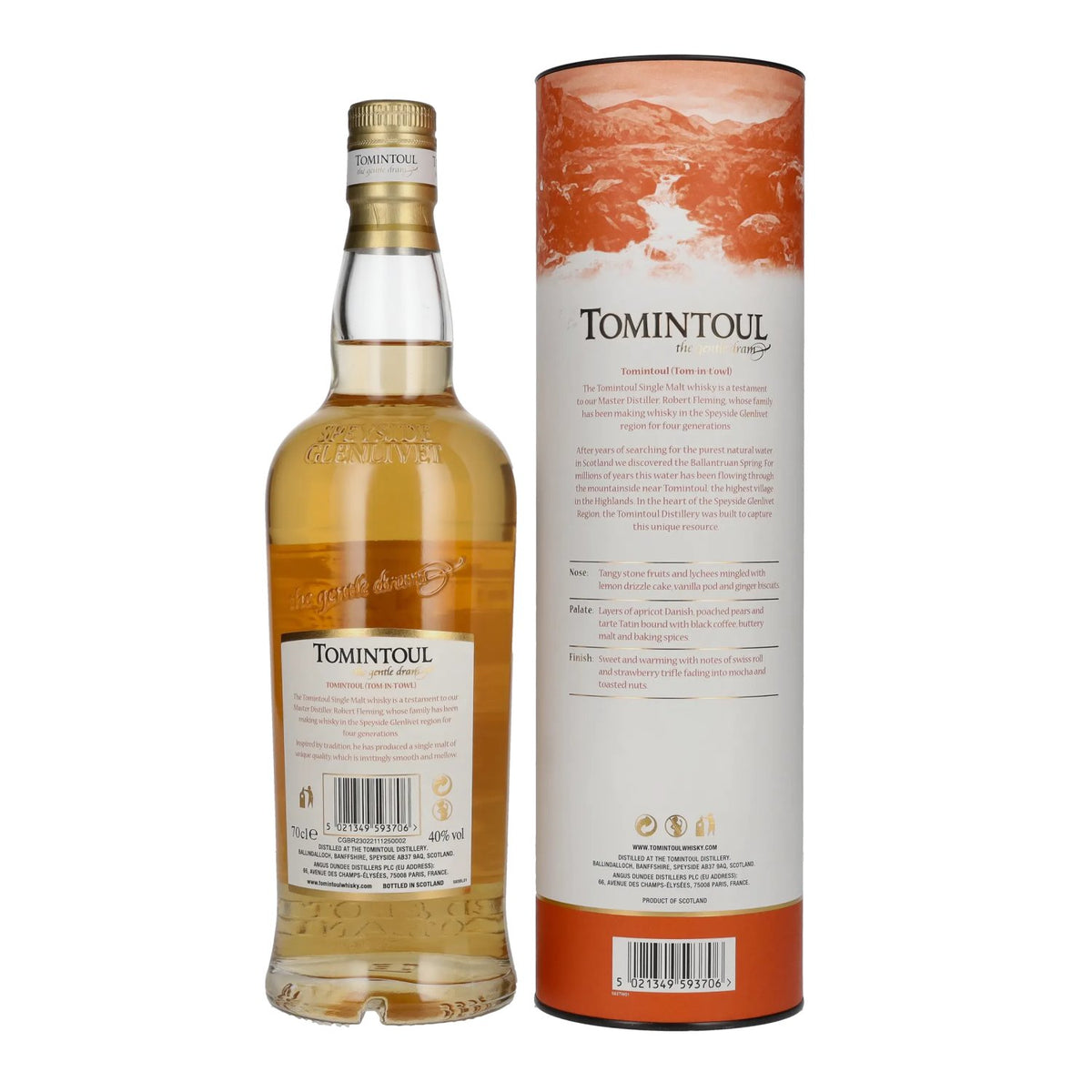 Tomintoul Small Batch White Port Cask Finish 40% vol. 0,7l en boîte cadeau