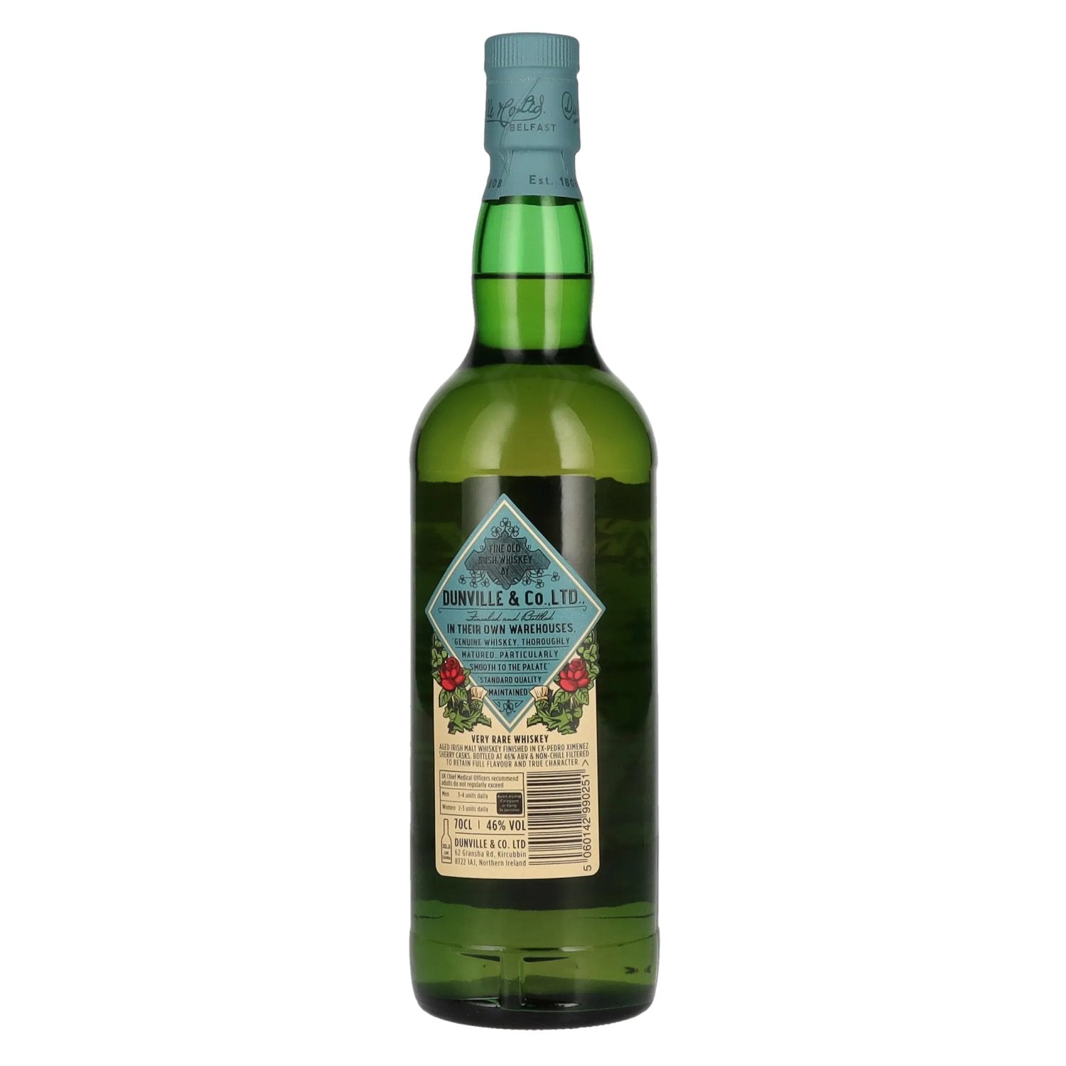 Dunville's 10 Years Old Single Malt Irish Whiskey PX Cask 46% Vol. 0,7l