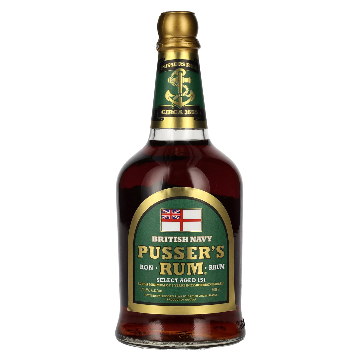 Pusser's Rum British Navy SELECT AGED 151 75.5% vol. 0.7 l