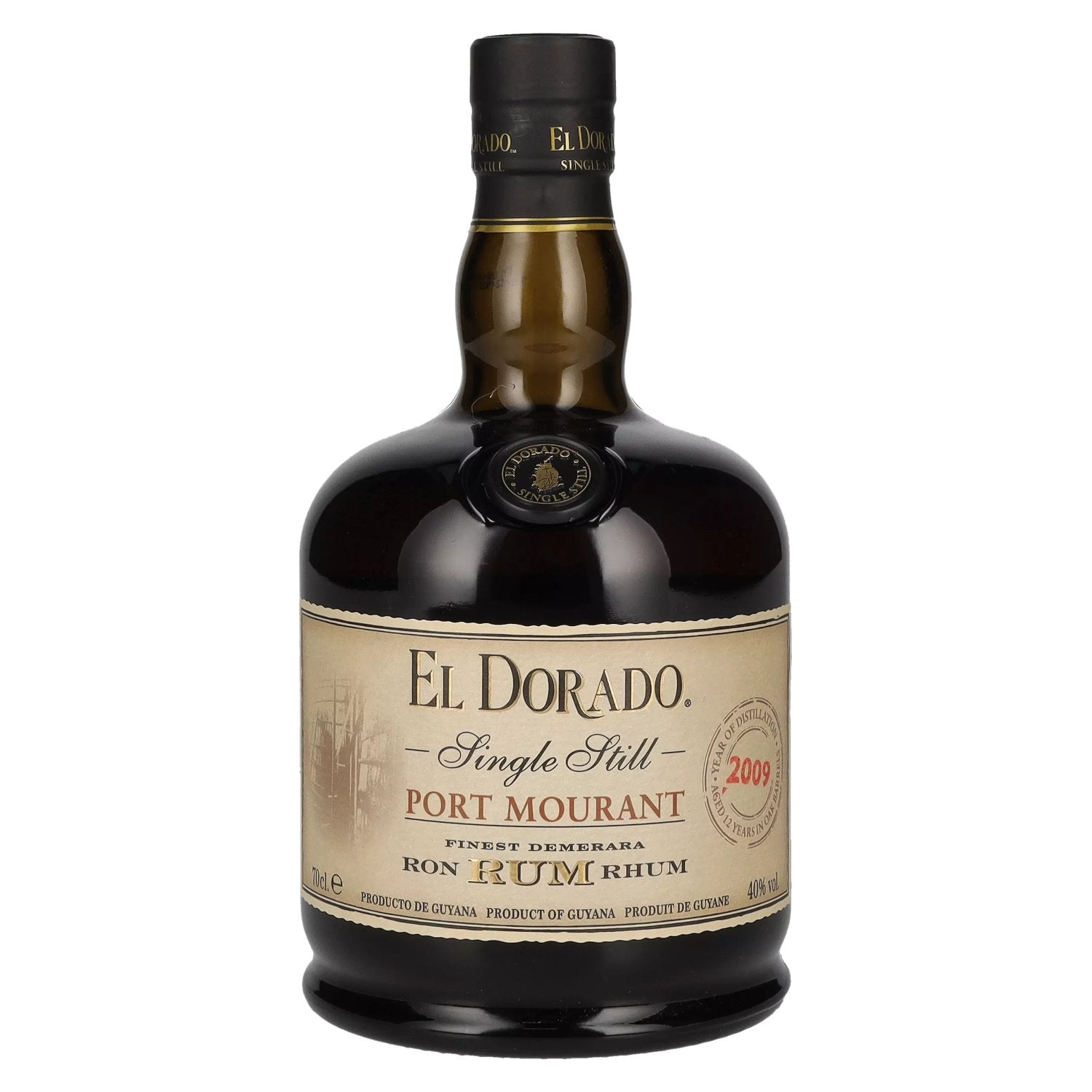 El Dorado Single Still PORT MOURANT Finest Demerara Rum 2009 40% vol. 0,7l