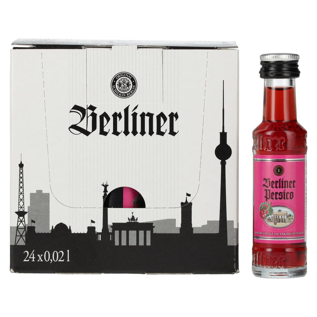 Berlin Persico sour cherry liqueur 16% vol. 24x0,02l