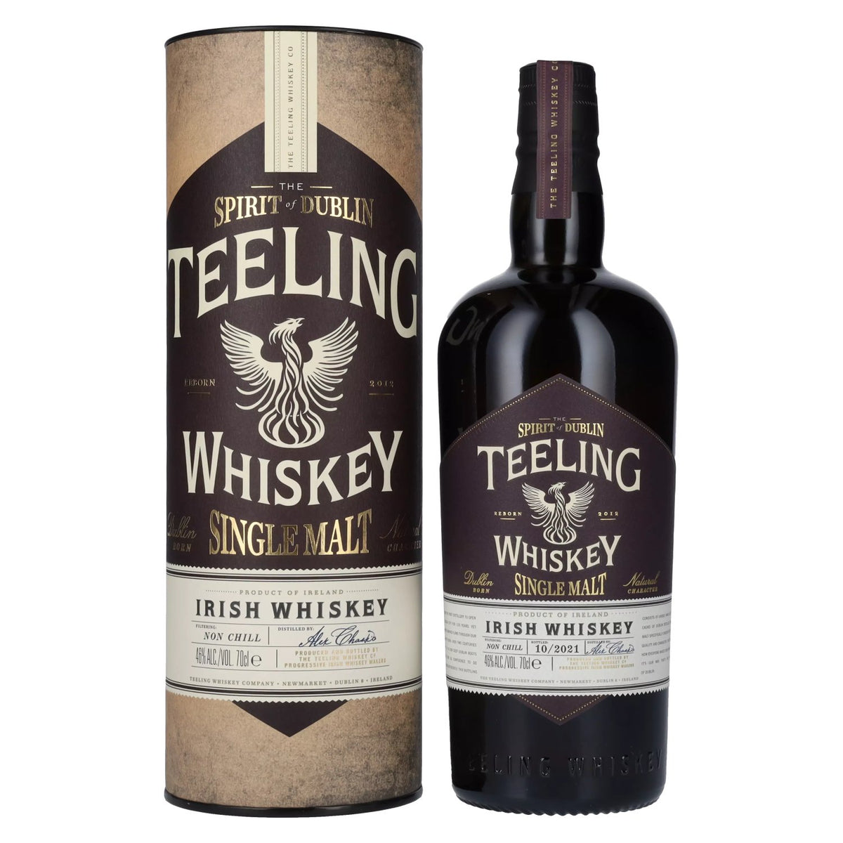 Teeling Whiskey SINGLE MALT Irish Whiskey 46% Vol. 0,7l in gift box