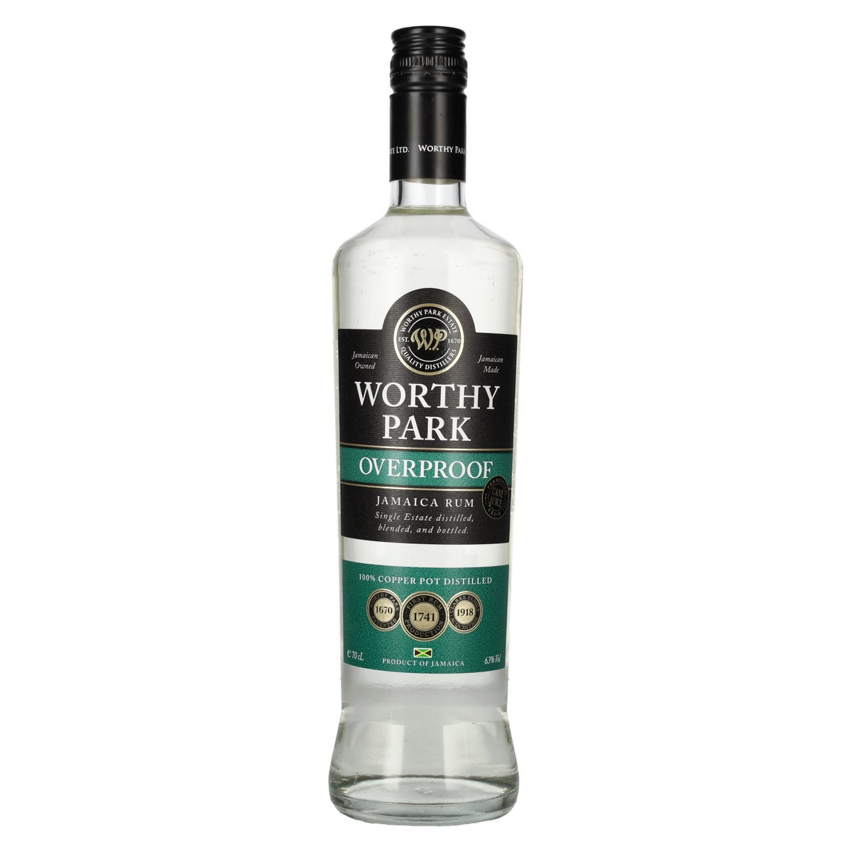 Rum-Bar Worthy Park Rum Estate Premium White Overproof Rum 63 % vol. 0,7 l