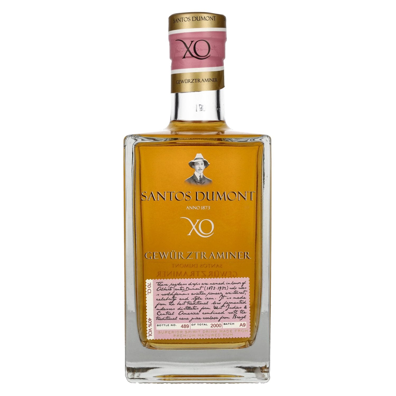 Santos Dumont XO Gewürztraminer Superior Spirit Drink 40% vol. 0,7l