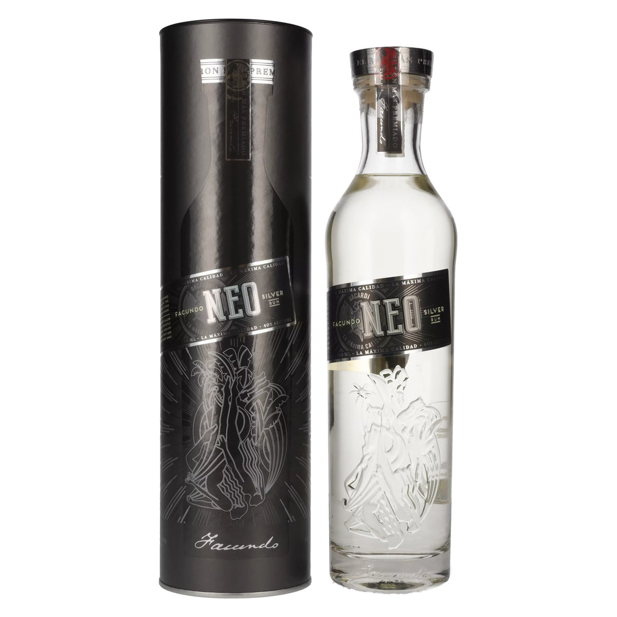 Facundo NEO Silver Rum 40% Vol. 0,7l in gift box