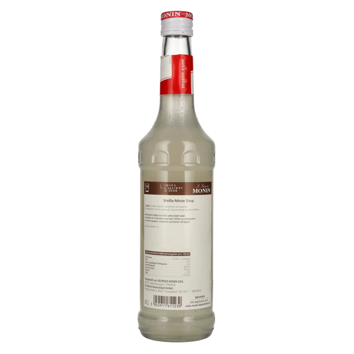 Sirop Monin MENTHE BLANCHE 0,7 l