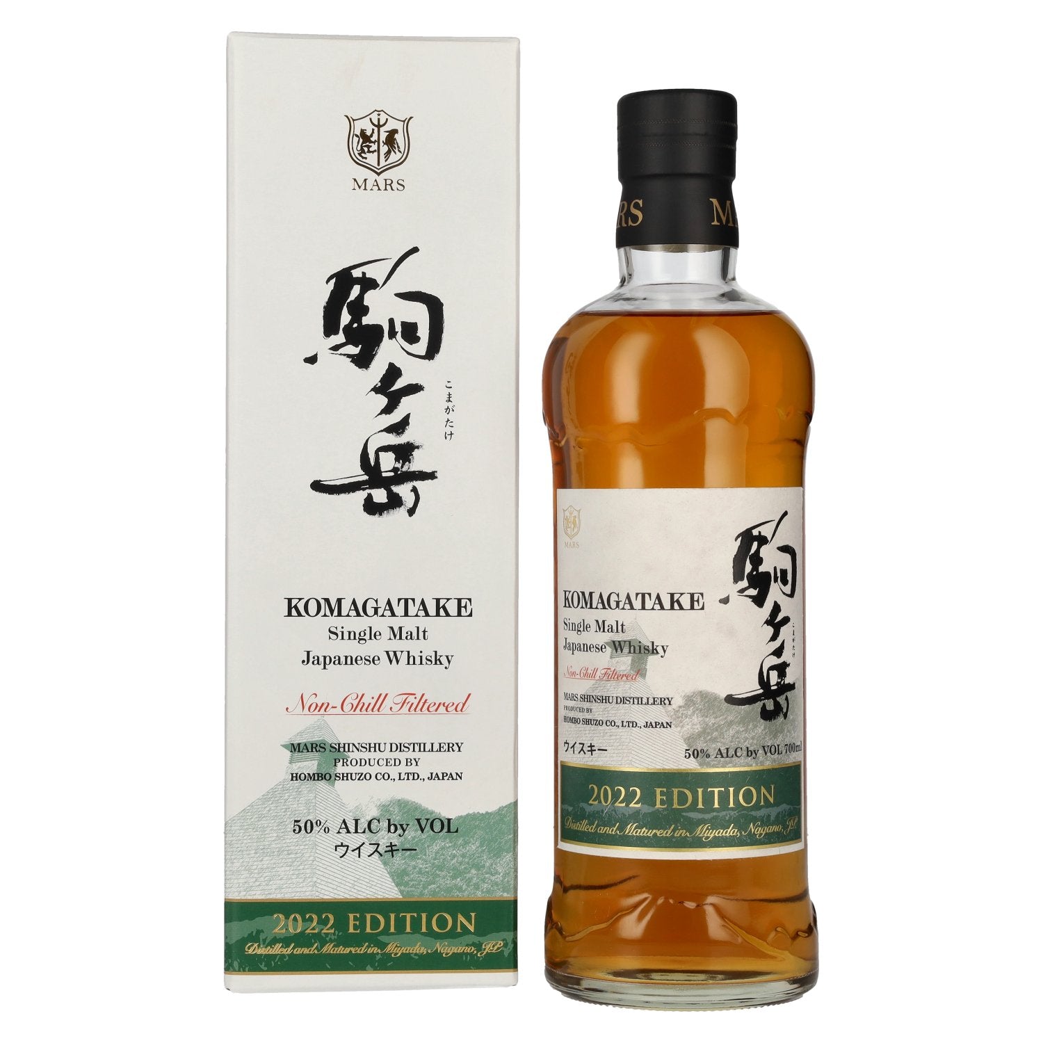 Mars KOMAGATAKE Single Malt Japanese Whisky Limited Edition 2022 50% Vol. 0,7l in Geschenkbox