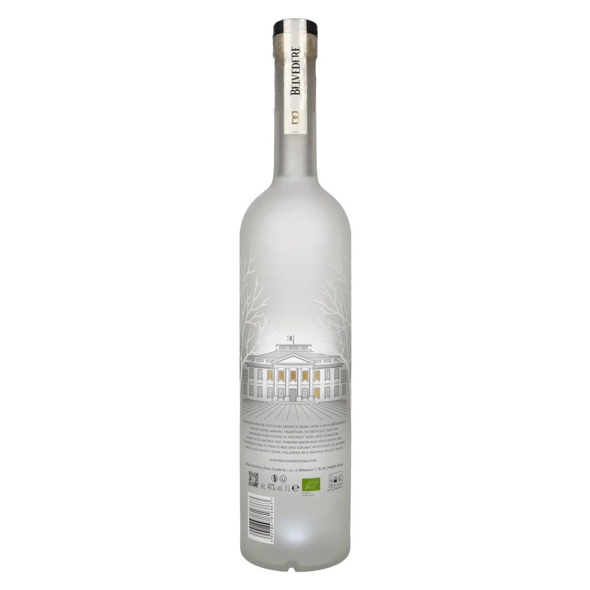 Belvedere Organic Vodka 40% Vol. 3l + LED Lichtsticker
