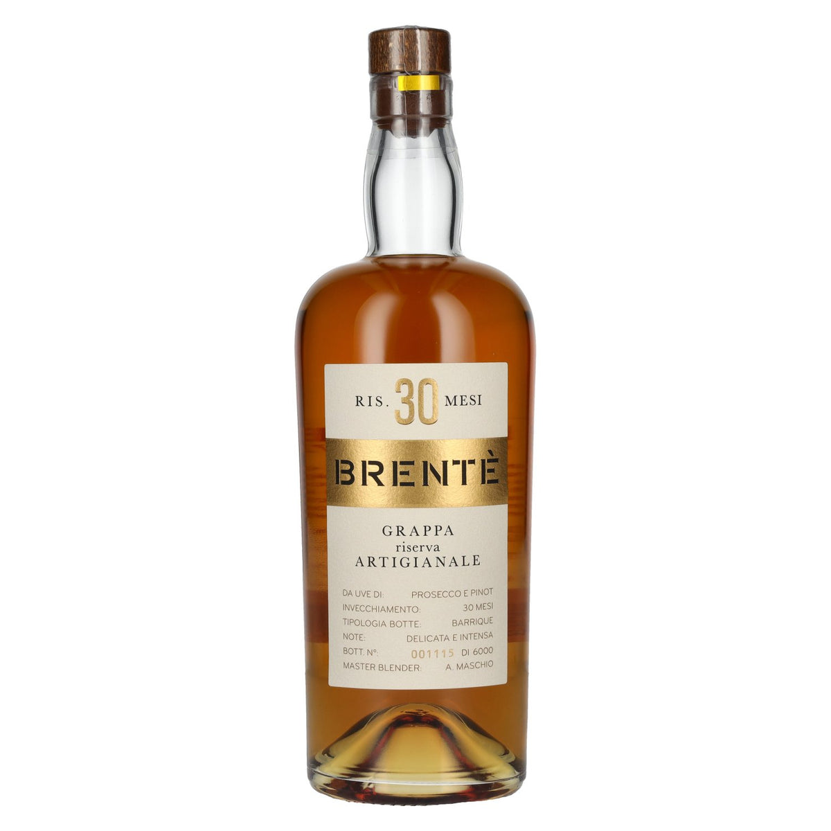 Beniamino Maschio 30 Mesi BRENTÈ Artisanal Barrique Reserve Grappa 42% ABV 0.7l