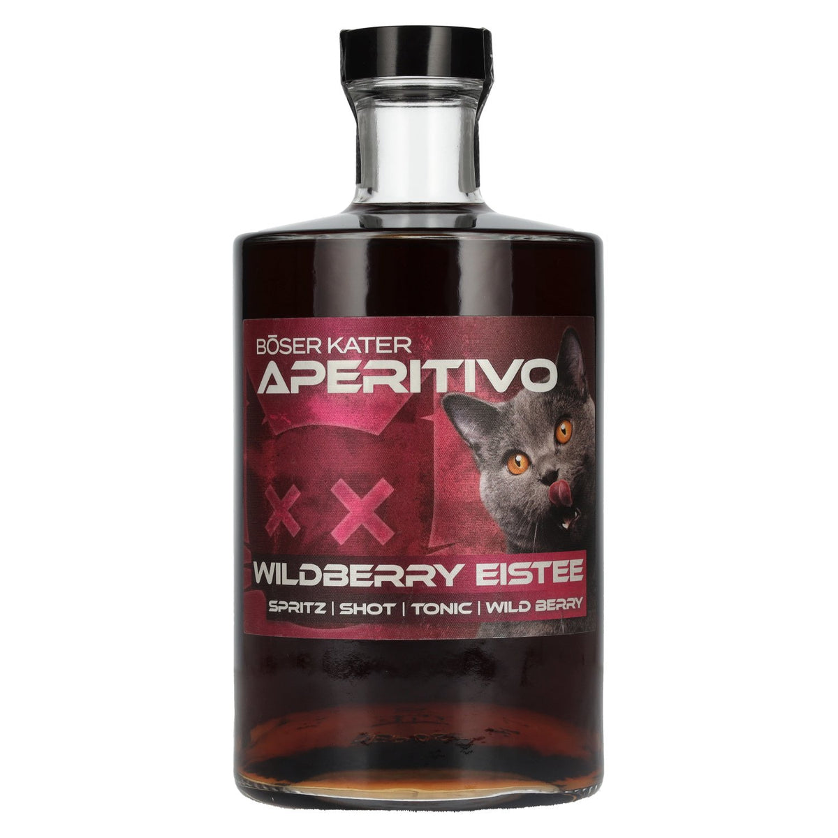 Böser Kater Apéritif « Wildberry » Thé glacé 15 % vol. 0,5 l