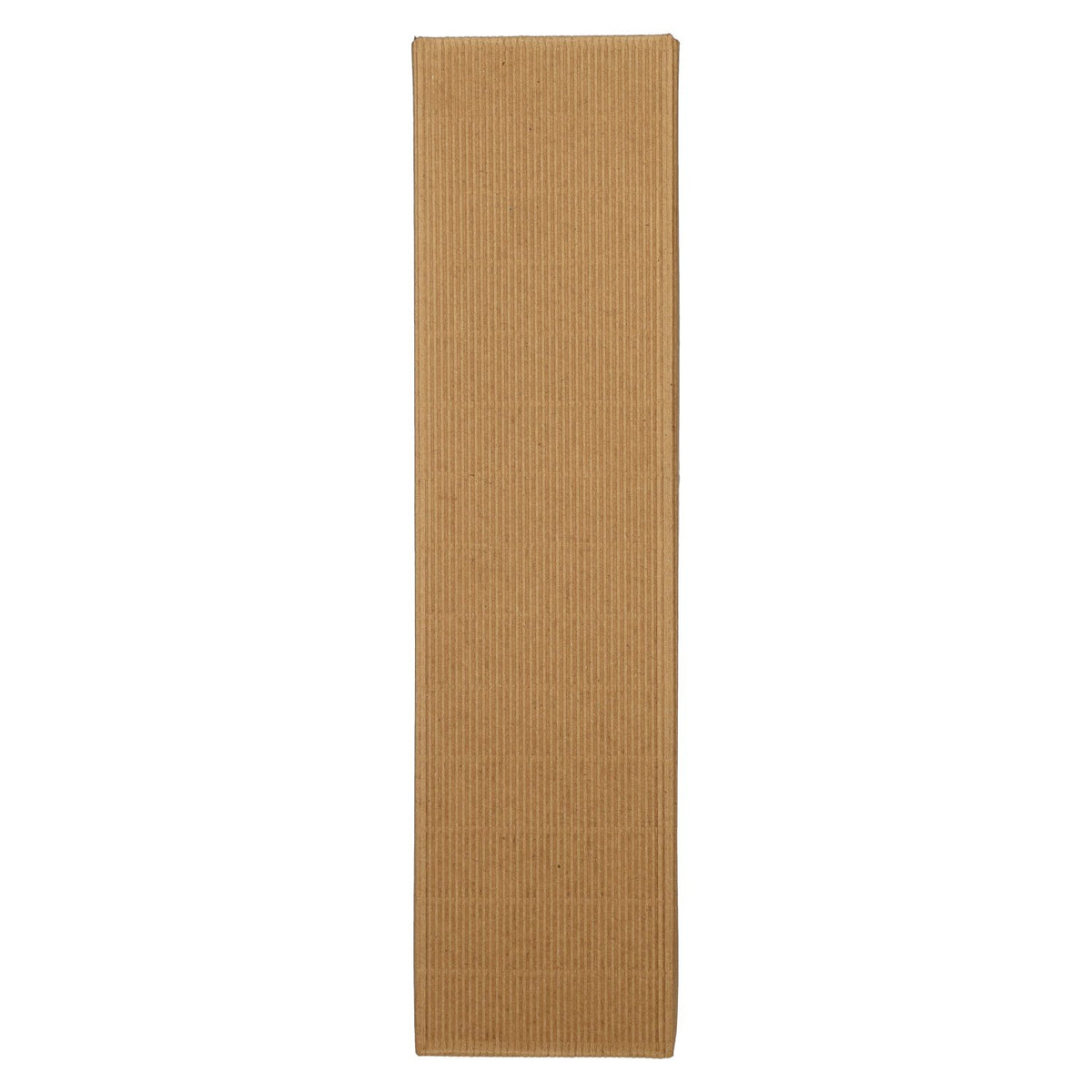 Open-fluted natural folding box, single-pack