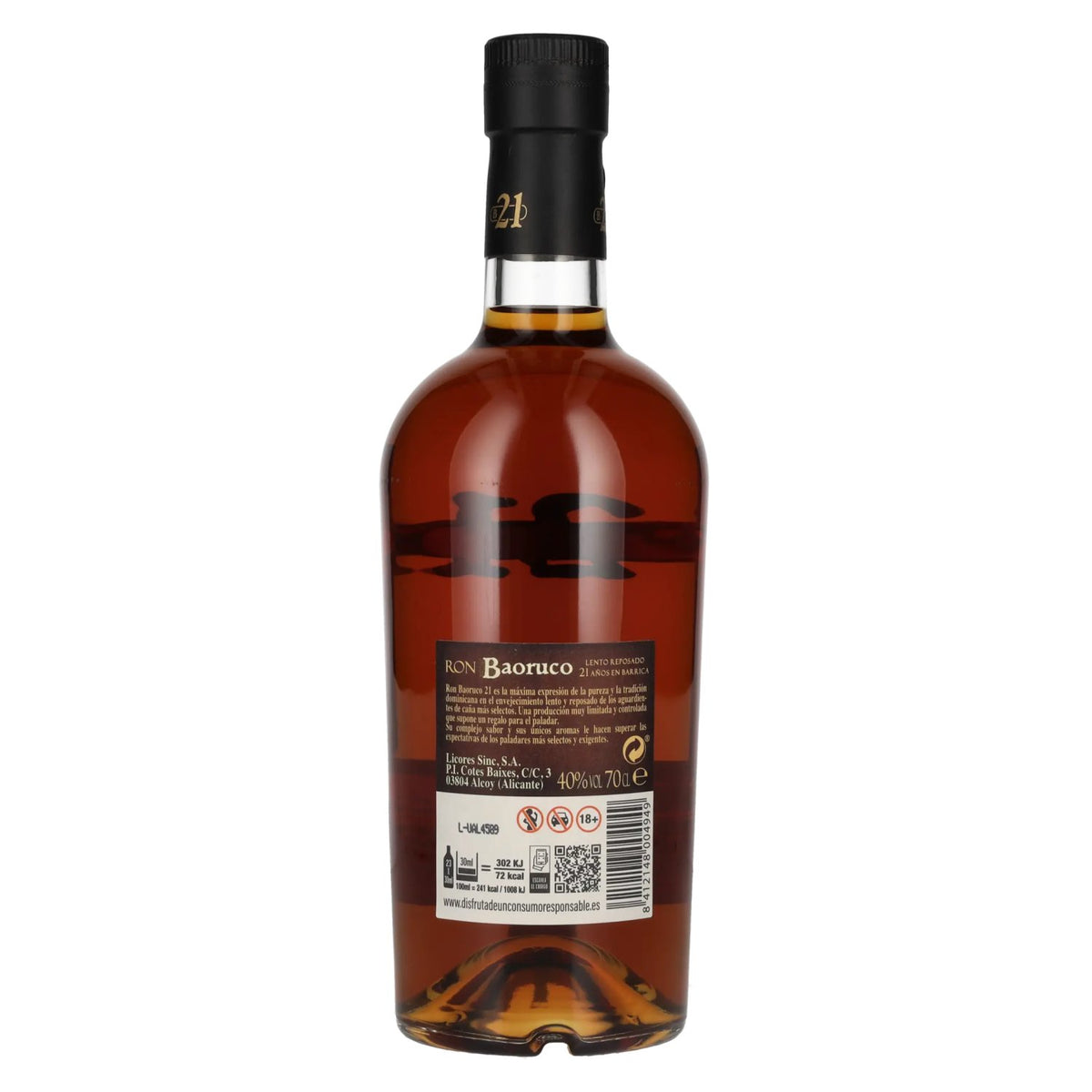 Ron Baoruco 21 Años Reserva Antigua Dominicano Premium 40% Vol. 0,7l