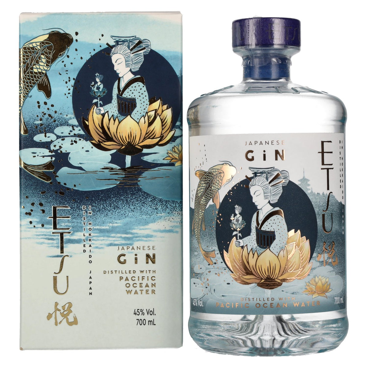 Etsu Japanese Gin PACIFIC OCEAN WATER 45% Vol. 0,7l in gift box