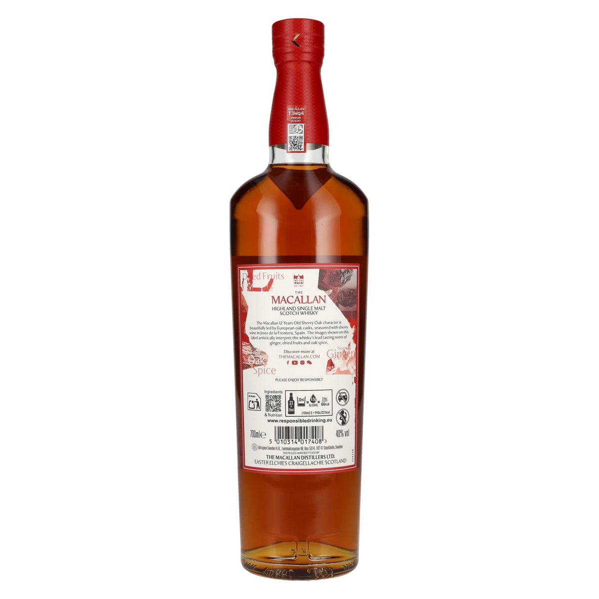 The Macallan 12 Years Old SHERRY OAK CASK 40% Vol. 0,7l