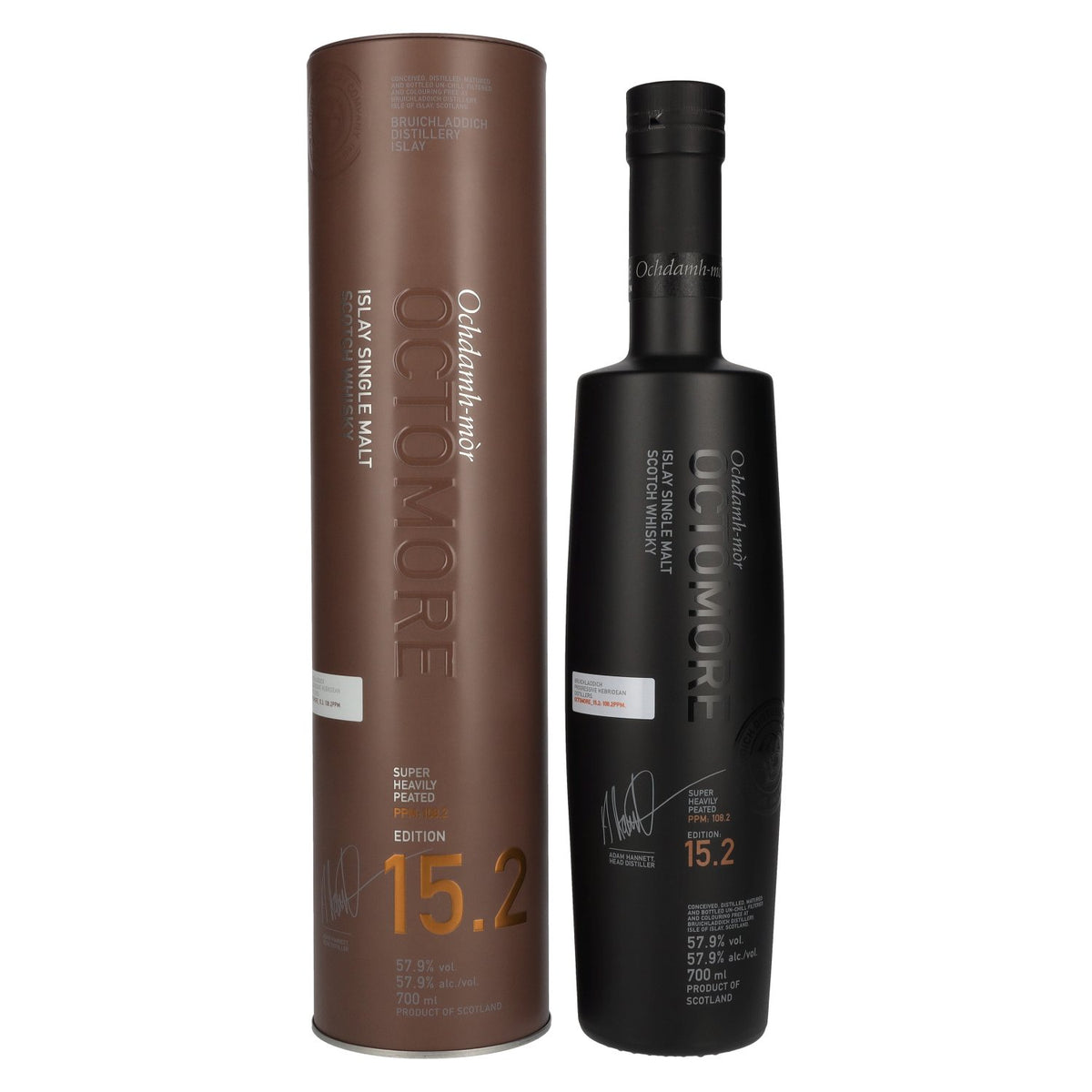 Octomore EDITION : 15.2 Super Heavily Peated Islay Single Malt 57,9% Vol. 0,7l en Tinbox