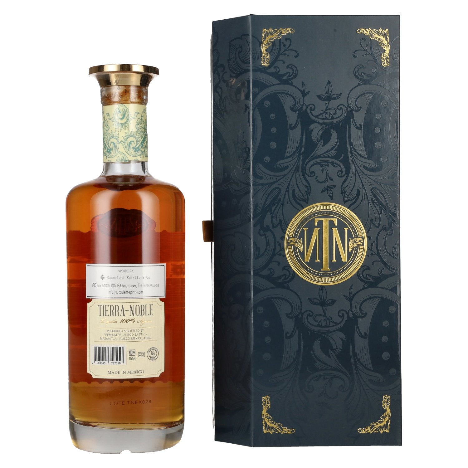 Tierra-Noble EXQUISITO Extra Añejo Tequila 100% de Agave 40% Vol. 0,7l en boîte cadeau
