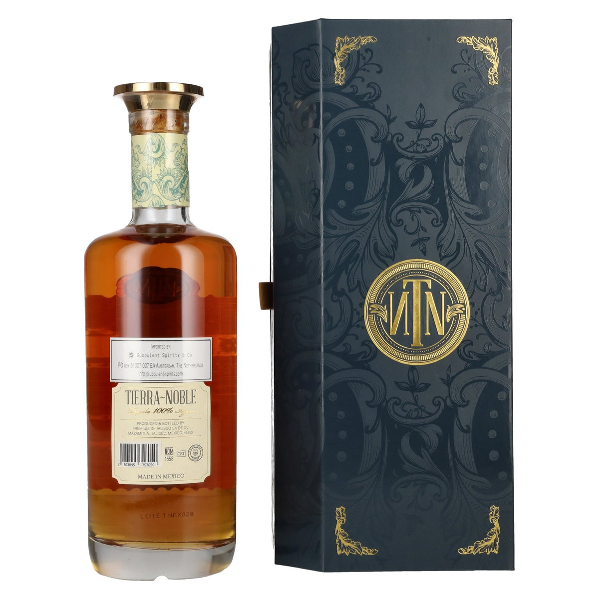 Tierra-Noble EXQUISITO Extra Añejo Tequila 100% de Agave 40% Vol. 0,7l en boîte cadeau